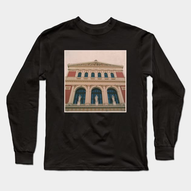 Beautiful Vintage Photography from Vienna Austria Europe Streets of Vienna Discover new places Travel the world Long Sleeve T-Shirt by BoogieCreates